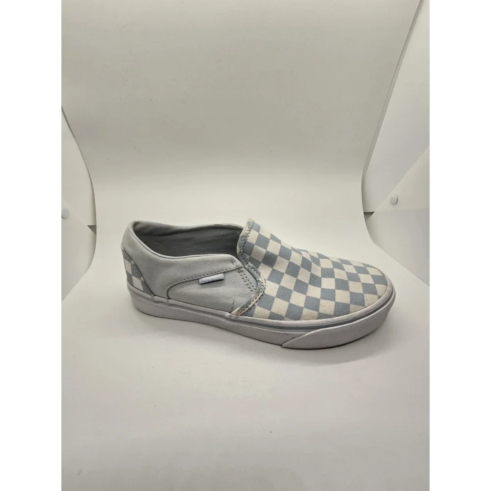 Vans Checkered Baby Blue/True White - 5.5 Mens/7  Womens dc7‎ 721356